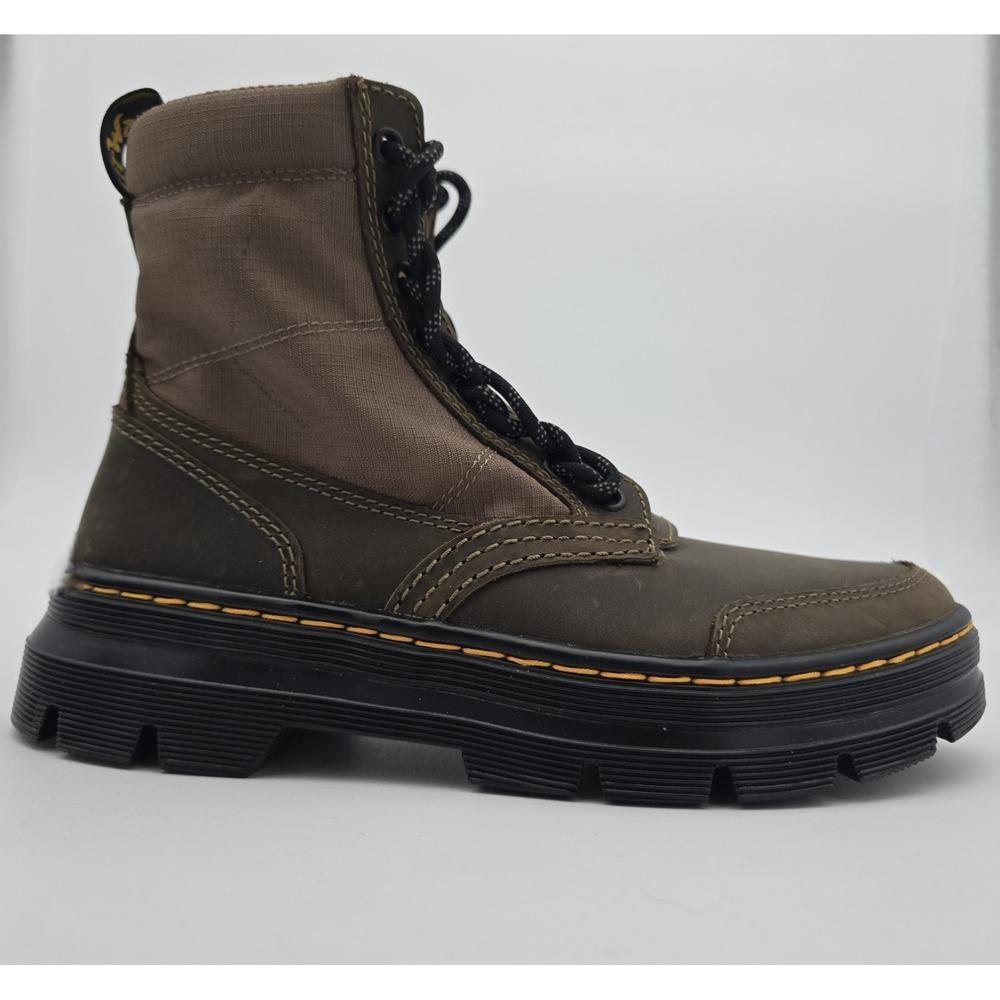 Dr. Martens Combs Jungle Zip Boots Ladies Size 7 Tactical Dark Khaki Lace-Up NEW - Picture 8 of 16